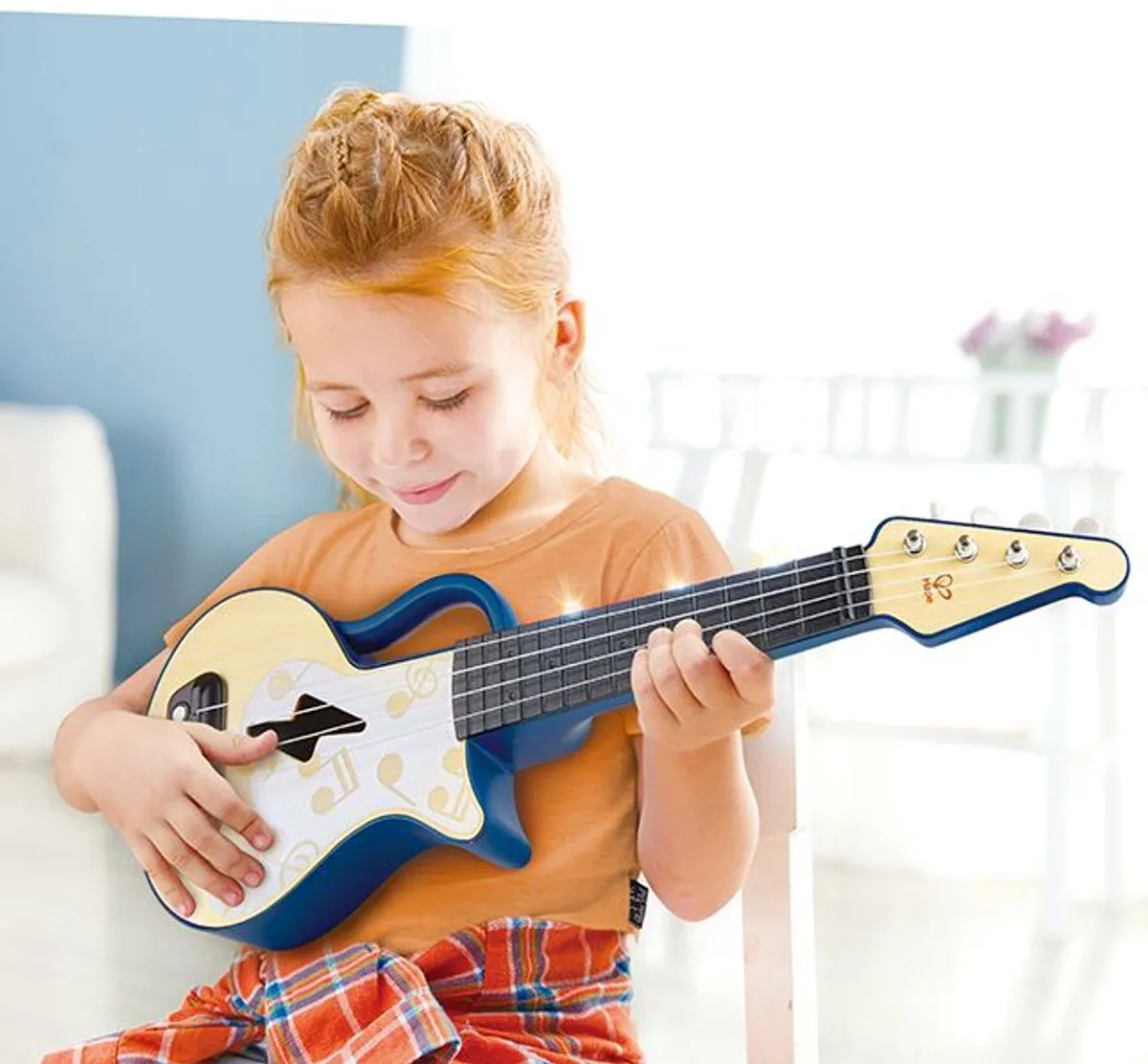 Hape Elektrische Lern-Ukulele - Blauw