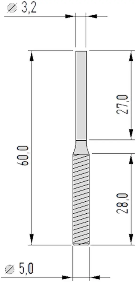 Proxxon diamant slijpstift 5mm, 2 stuks