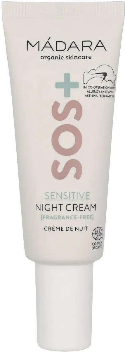 MÁDARA Sos+ Sensitive Night Cream 17ml