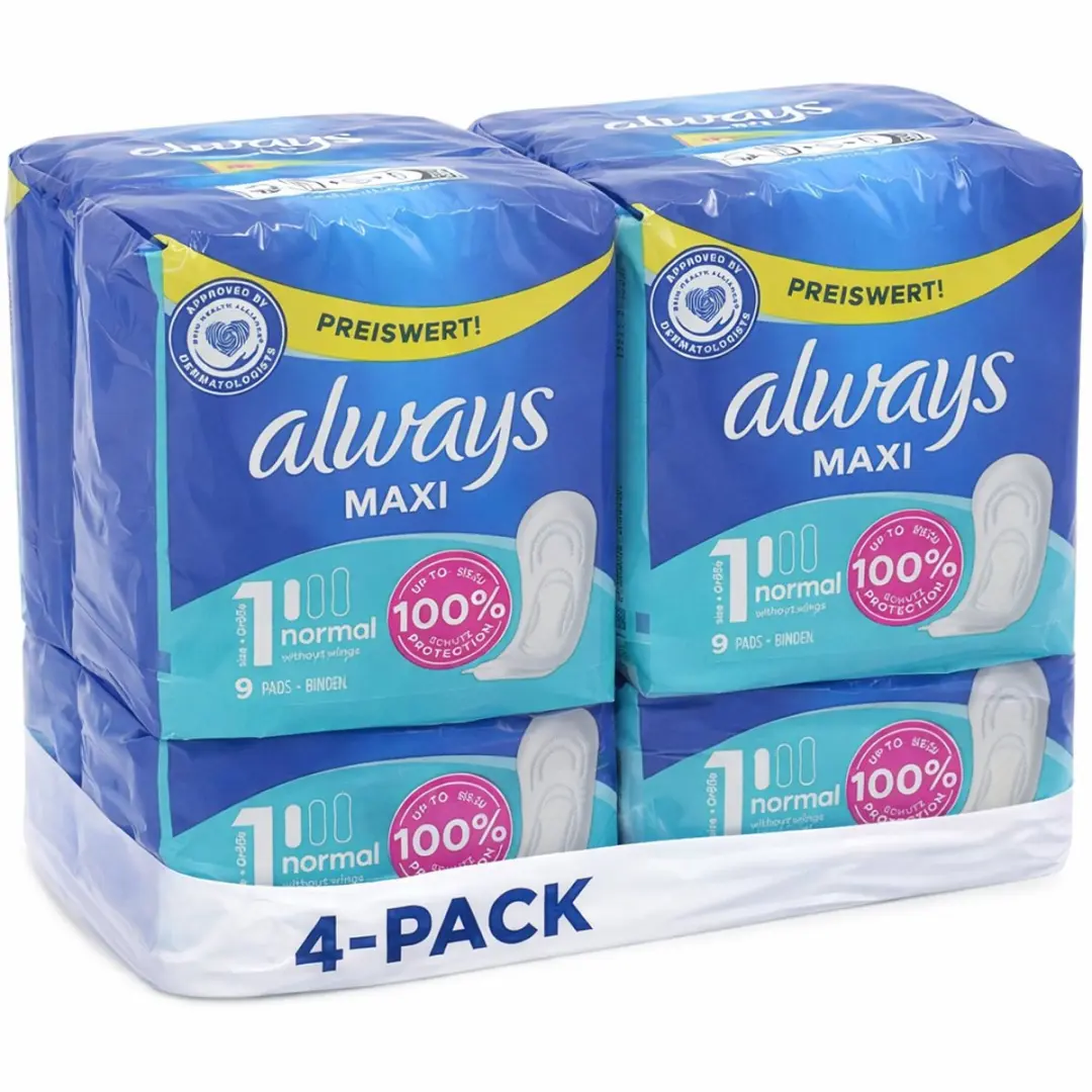 Always 4-pack Maxi Maandverband Normaal