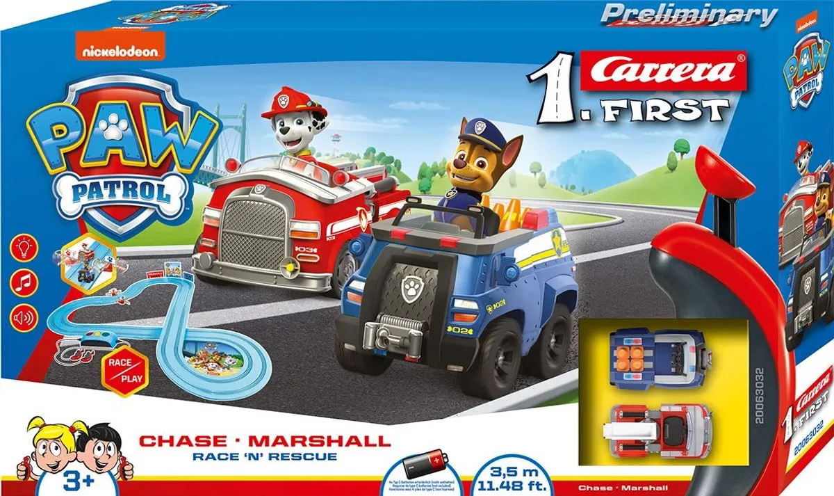 Carrera FIRST Racebaan Chase vs. Marshall 3,5m