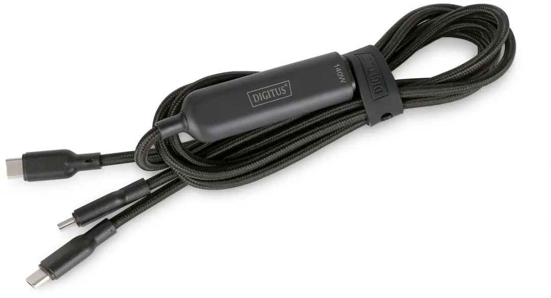 Digitus AK-300170-018-S USB-C-kabel 180cm - USB 2.0 - Zwart