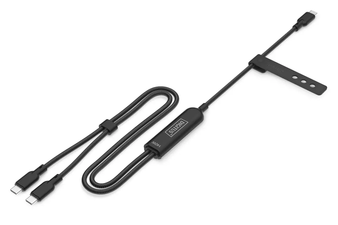 Digitus AK-300170-018-S USB-C-kabel 180cm - USB 2.0 - Zwart