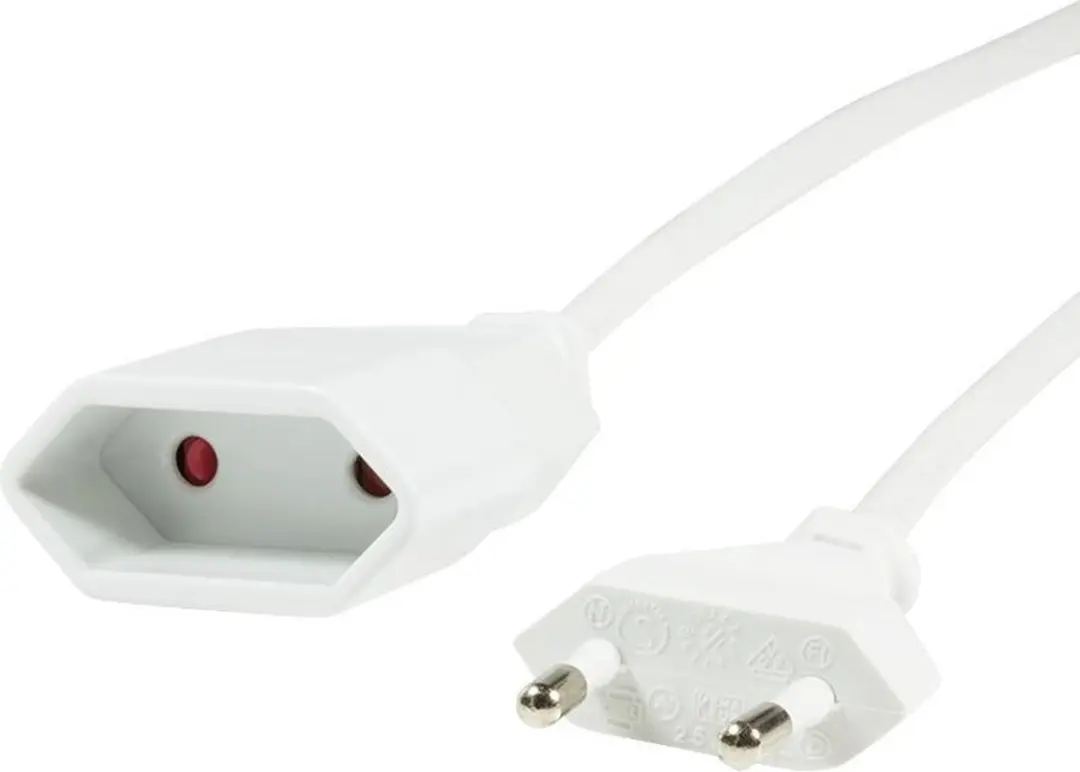 Logilink CP126 CEE7/16 Elektriciteitssnoer 2m - Wit - afbeelding 2 van 6