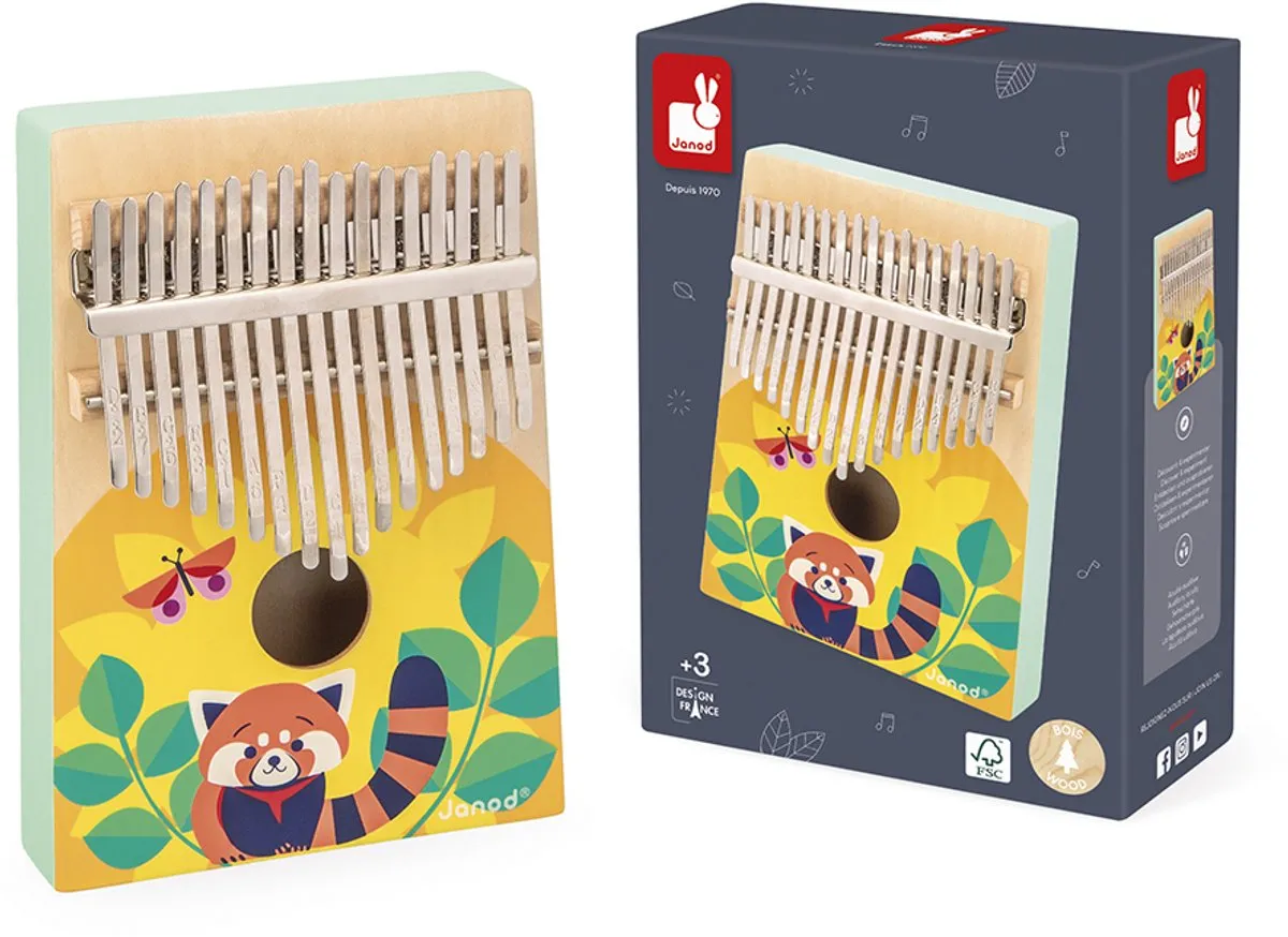 Janod Gioia Houten Kalimba - 17 Tones - Kindermuziekinstrument - afbeelding 6 van 6