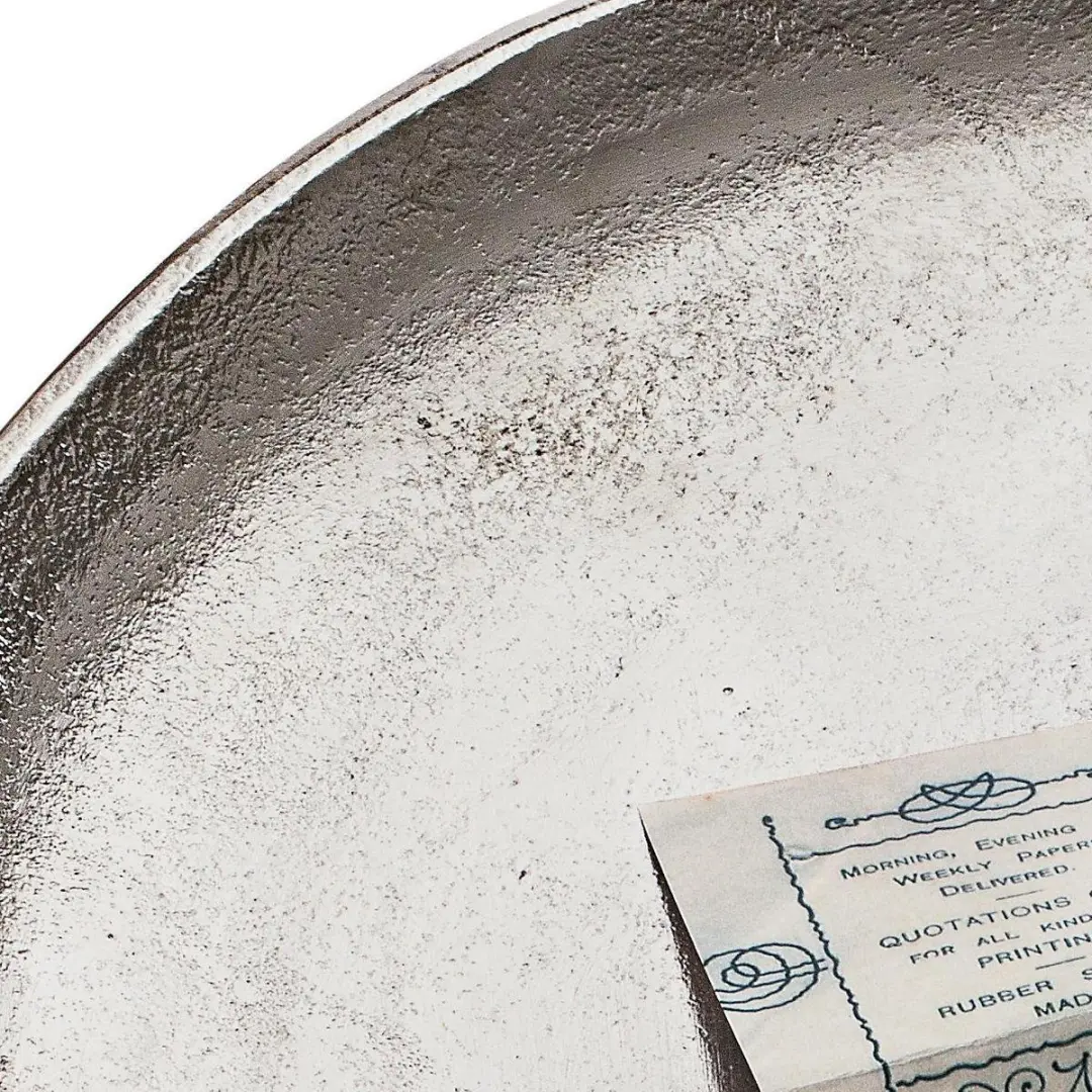 Loberon Dienblad Boon - 30cm - Antiekzilverkleurig