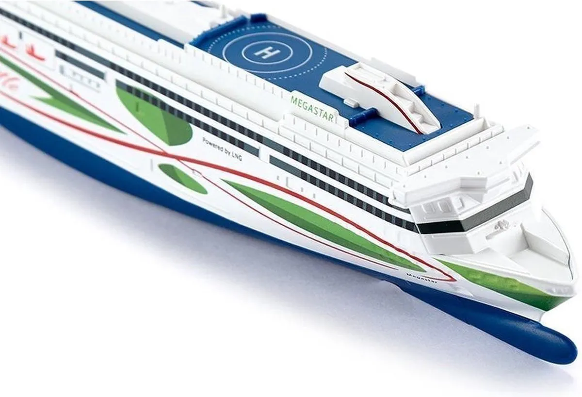 SIKU 1728 Tallink Megastar Veerboot - Metaal/Kunststof - Wit/Blauw/Groen