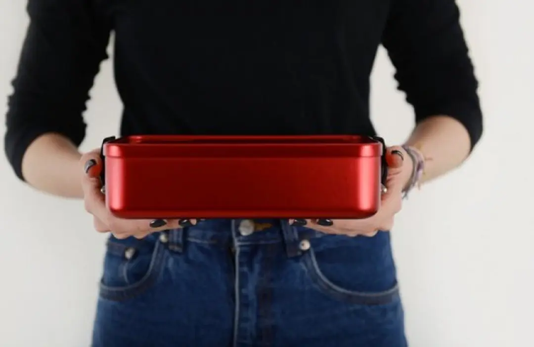 Sigg Metal Food Box Plus Large GO8698-10 Lunchbox - 1.4L - Rood - afbeelding 3 van 6