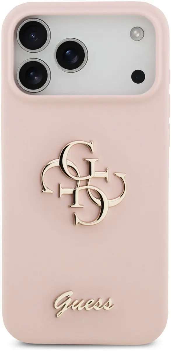 Guess Backcover Hoesje iPhone 17 Pro Max - Roze - 3666339522742 - afbeelding 4 van 6
