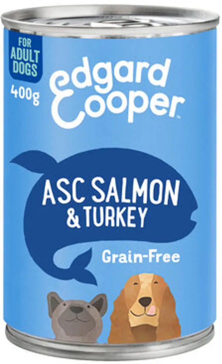 Edgard&Cooper Hondenvoer in blik met Vis â€“ 6x 400g