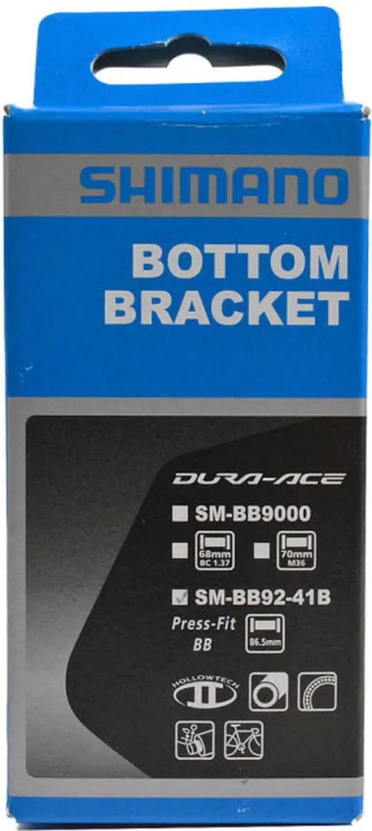 Shimano Dura Ace BB92 Bottom Bracket 86,5x41mm - Zwart