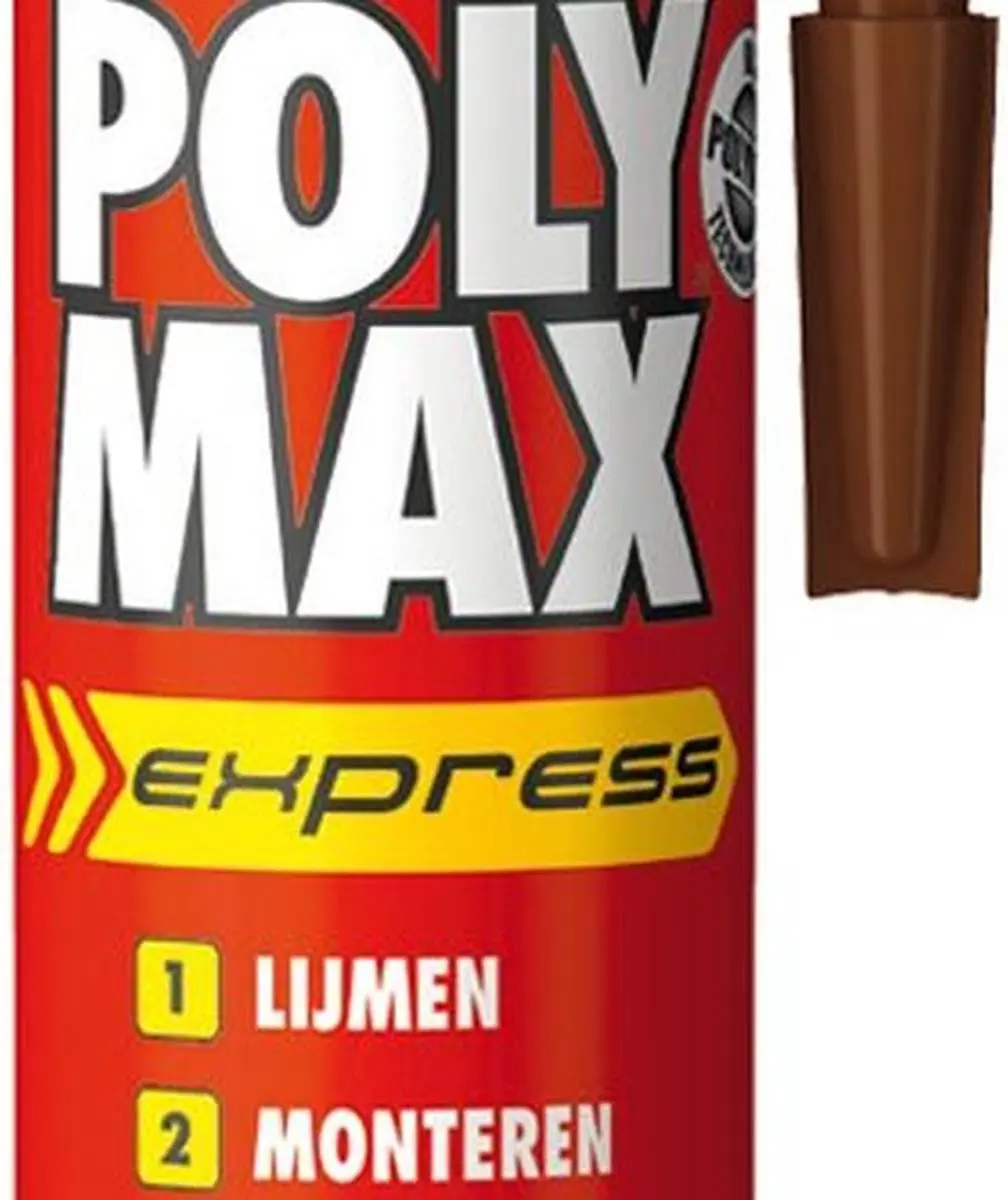 Bison Poly Max Express Montagelijm 425g - Bruin