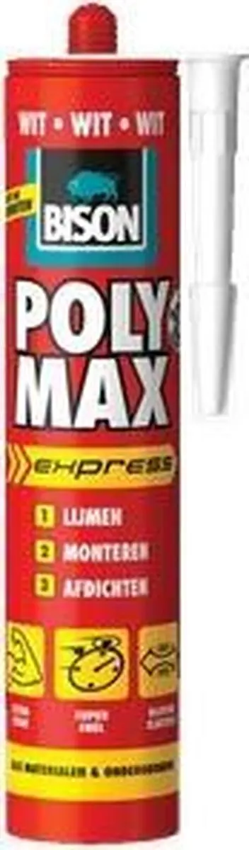 Bison Poly Max Express Montagelijm 425g - Bruin