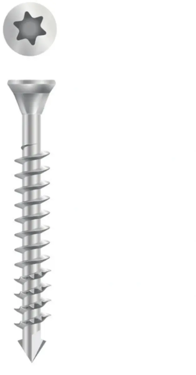 Dynaplus Beslagschroef 4x40mm - 200 Stuks - Zilver