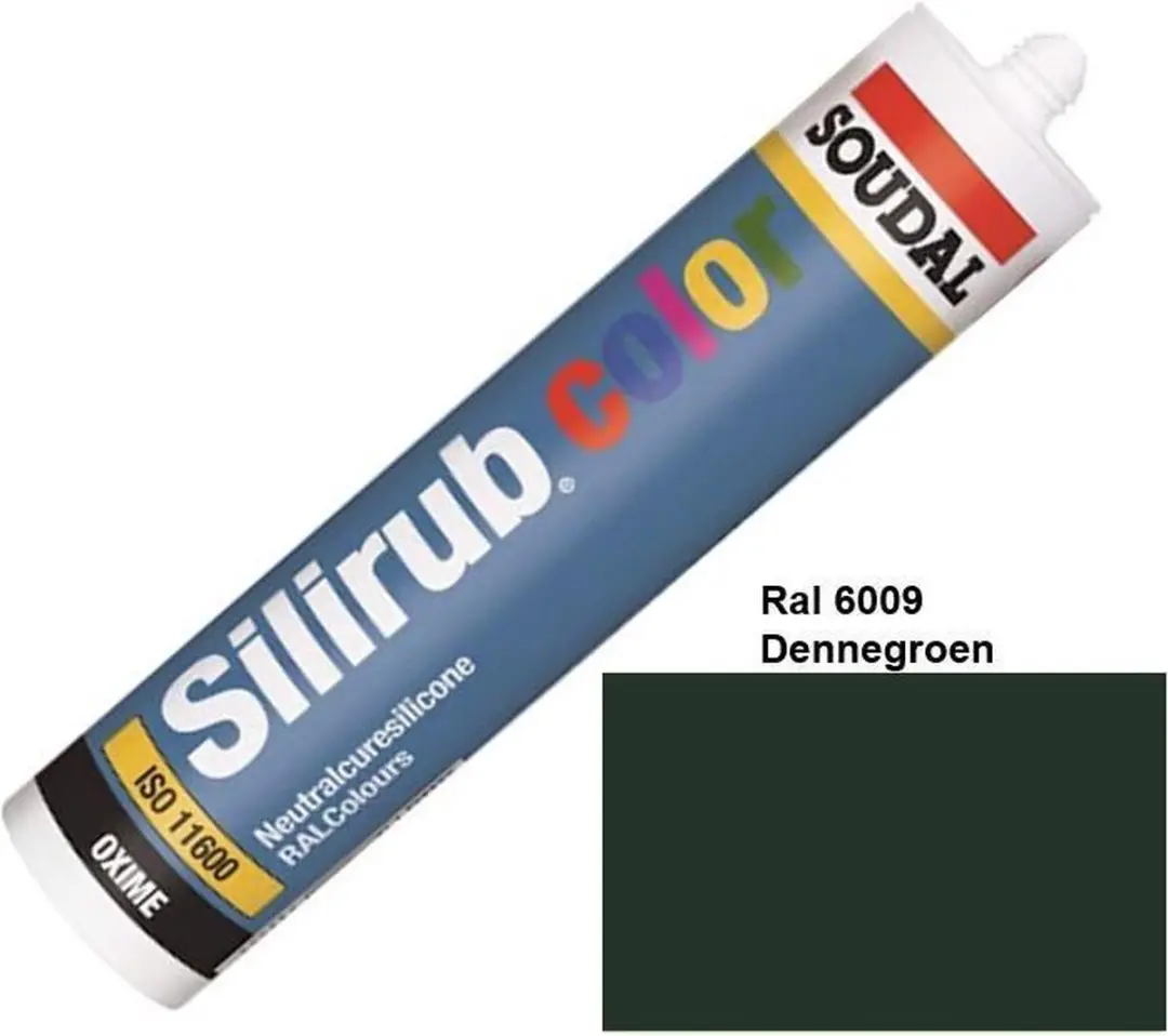 Soudal Silirub Colorkit RAL 6009 Dennengroen 310ml