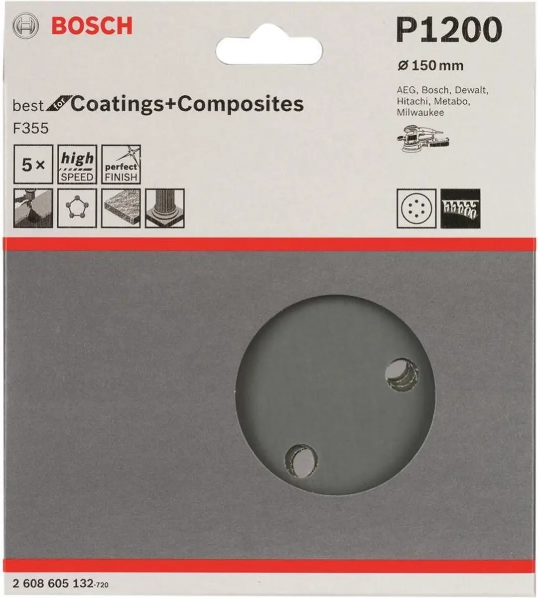 Bosch Best Coatings 6 2608605132 Schuurmachine Ø150mm - afbeelding 6 van 6