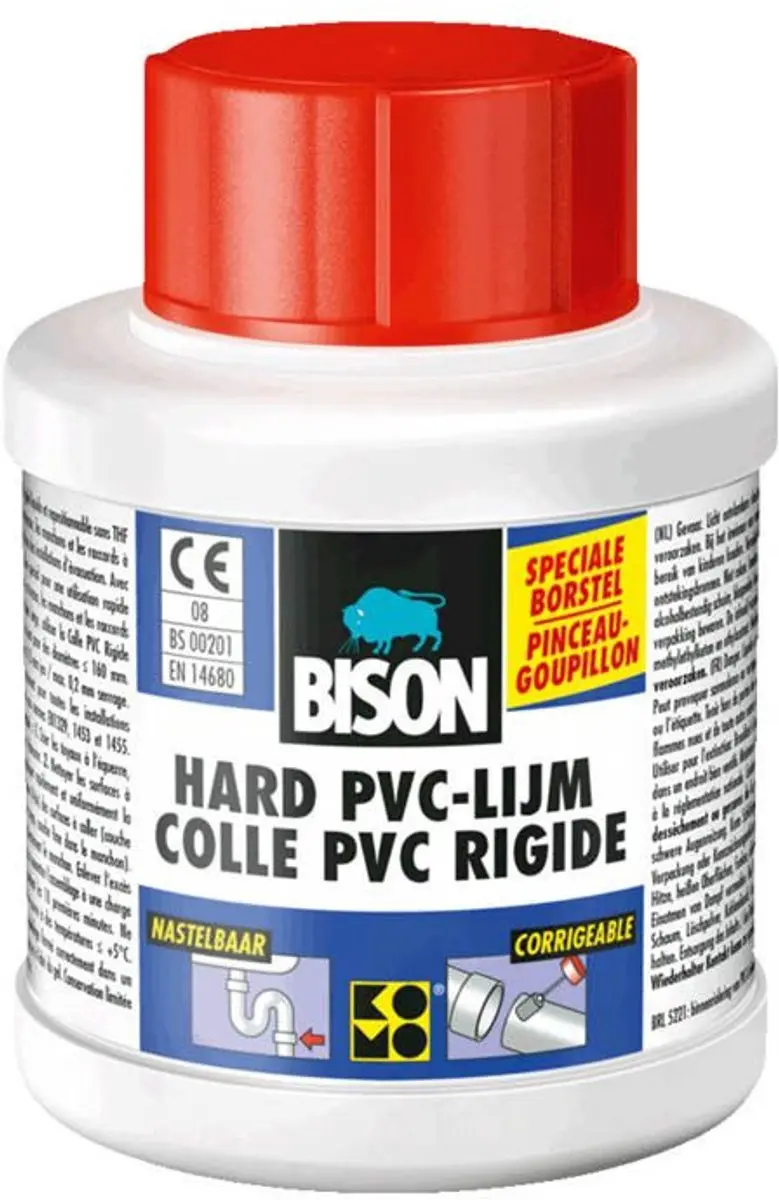 Bison Hard PVC-Lijm 100ml - THF-vrij - afbeelding 3 van 6