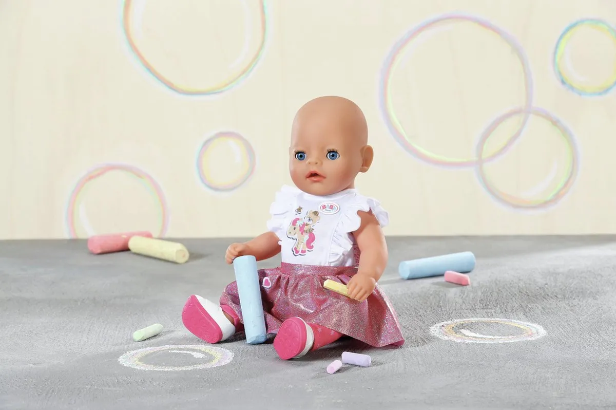 Baby Born Little Doordeweeks Outfit 36cm - Roze Rokje