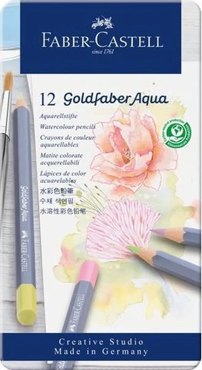 Faber-Castell Goldfaber Aquarel Potloden - 12 Pastel Kleuren - FC-114622