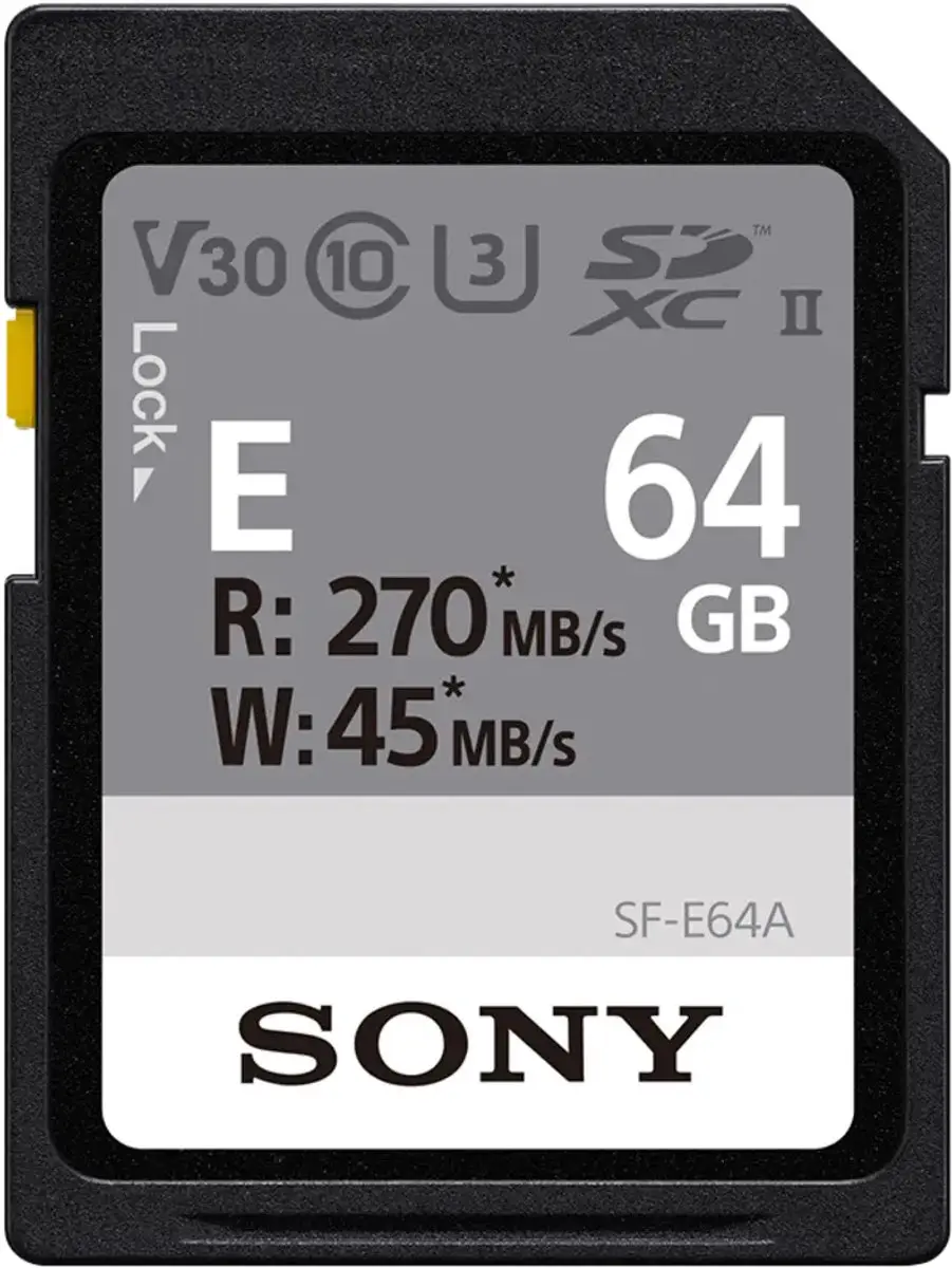 Sony SF-E64A SDXC Geheugenkaart 64GB