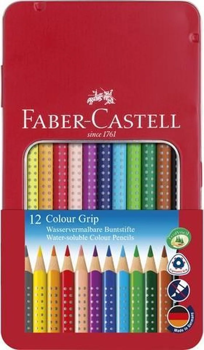 Faber-Castell Colour Grip FC-112413 Kleurpotloden - 12 Stuks