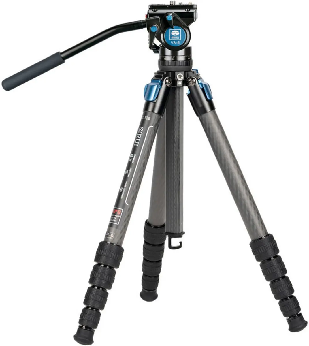 SIRUI Superb Traveller 125 Carbon-Stativ mit VA-5 Fluid-Kugelkopf