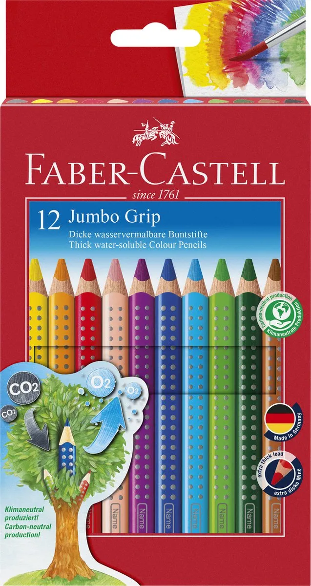 Faber-Castell Jumbo Grip Kleurpotloden 12 Stuks