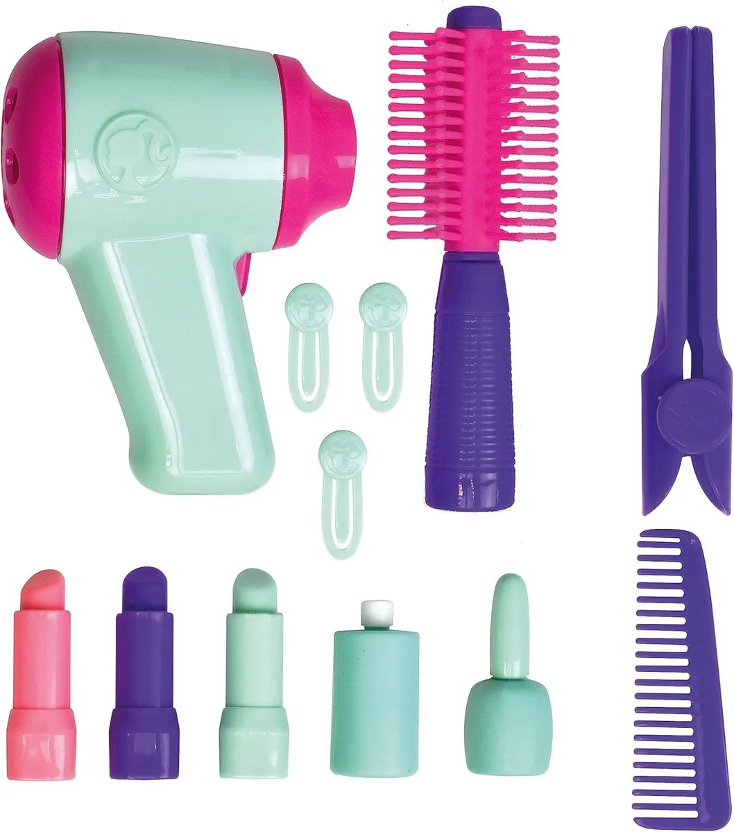 Mattel Barbie Vanity Set 5120 - Kaptafel met 12 Accessoires - Roze