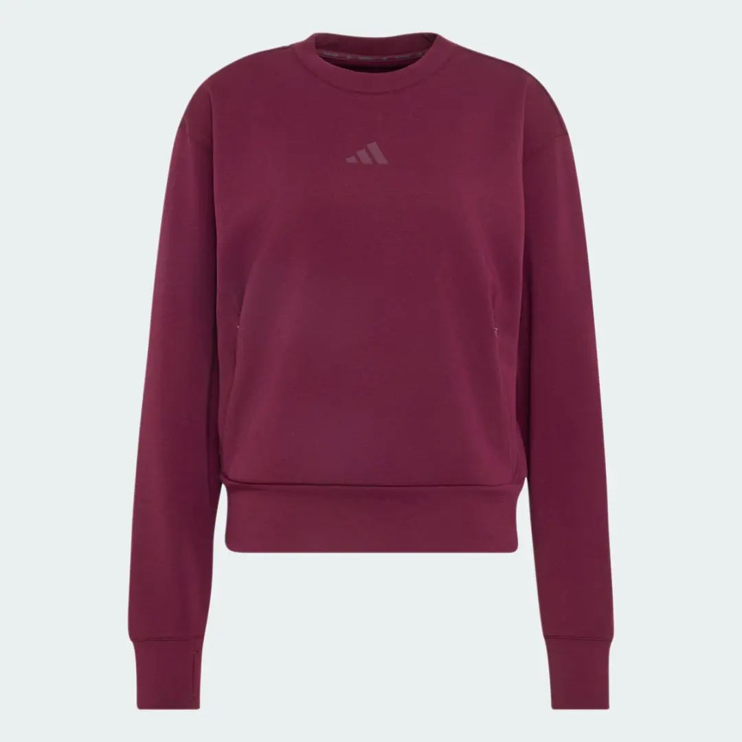 Adidas Performance Warm-Up Sweatshirt KS3296 - Dames XXL - Bordeaux - afbeelding 2 van 6