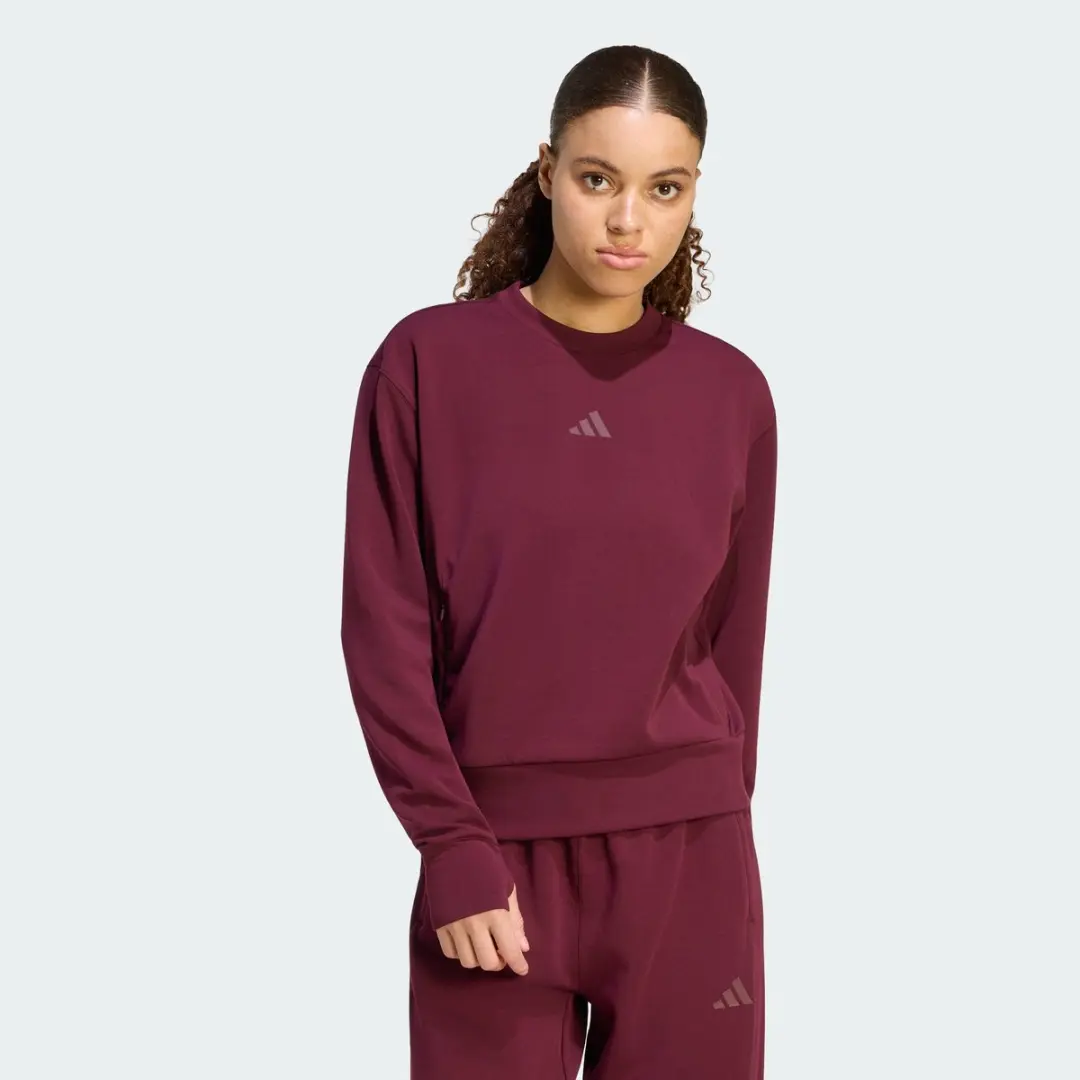 Adidas Performance Warm-Up Sweatshirt KS3296 - Dames XXL - Bordeaux - afbeelding 4 van 6