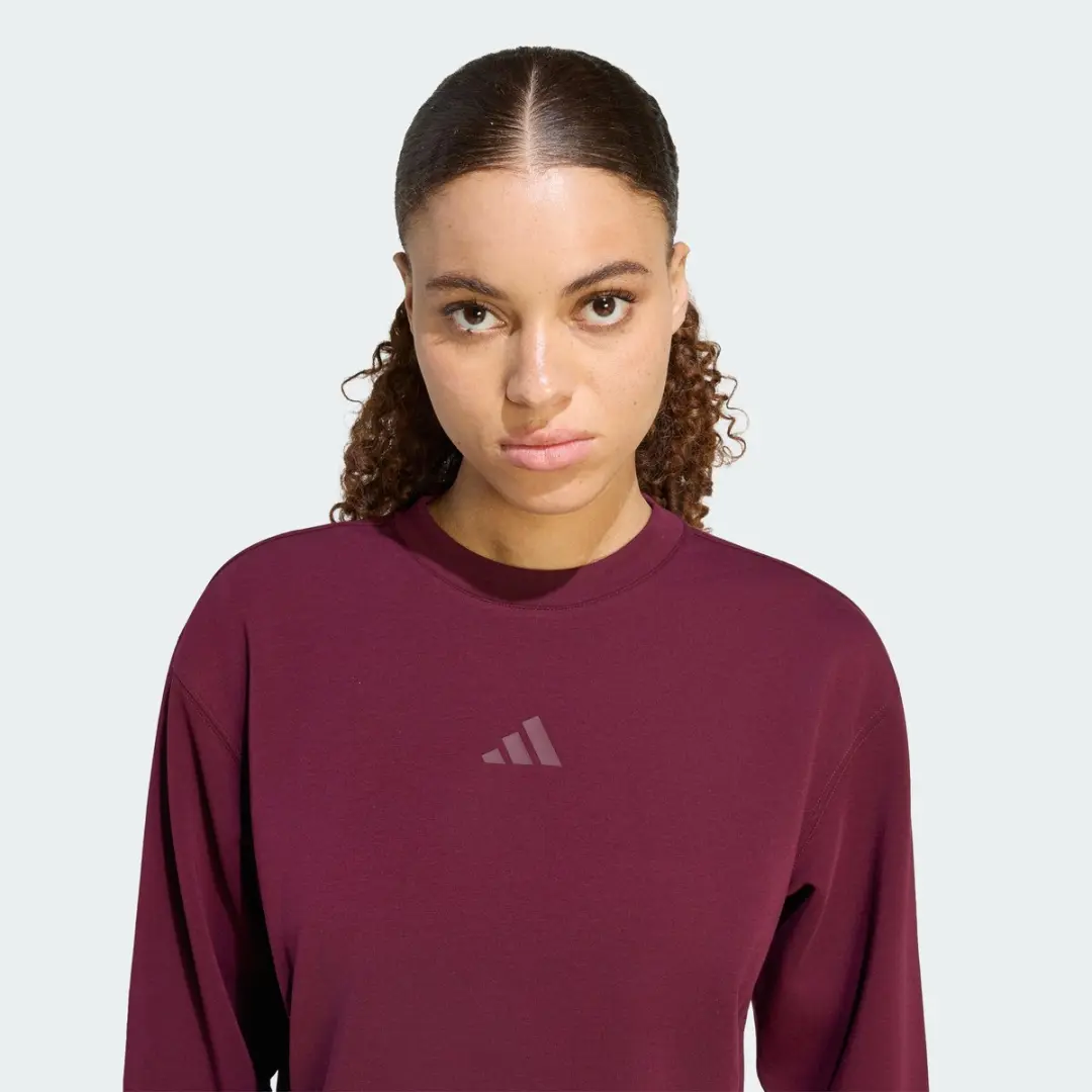 Adidas Performance Warm-Up Sweatshirt KS3296 - Dames XXL - Bordeaux - afbeelding 3 van 6