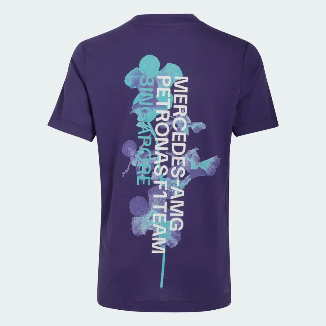 Adidas Performance Mercedes-AMG Petronas F1 Team Vanda Bloom T-shirt HZ9640 - 176 - Paars - afbeelding 5 van 6