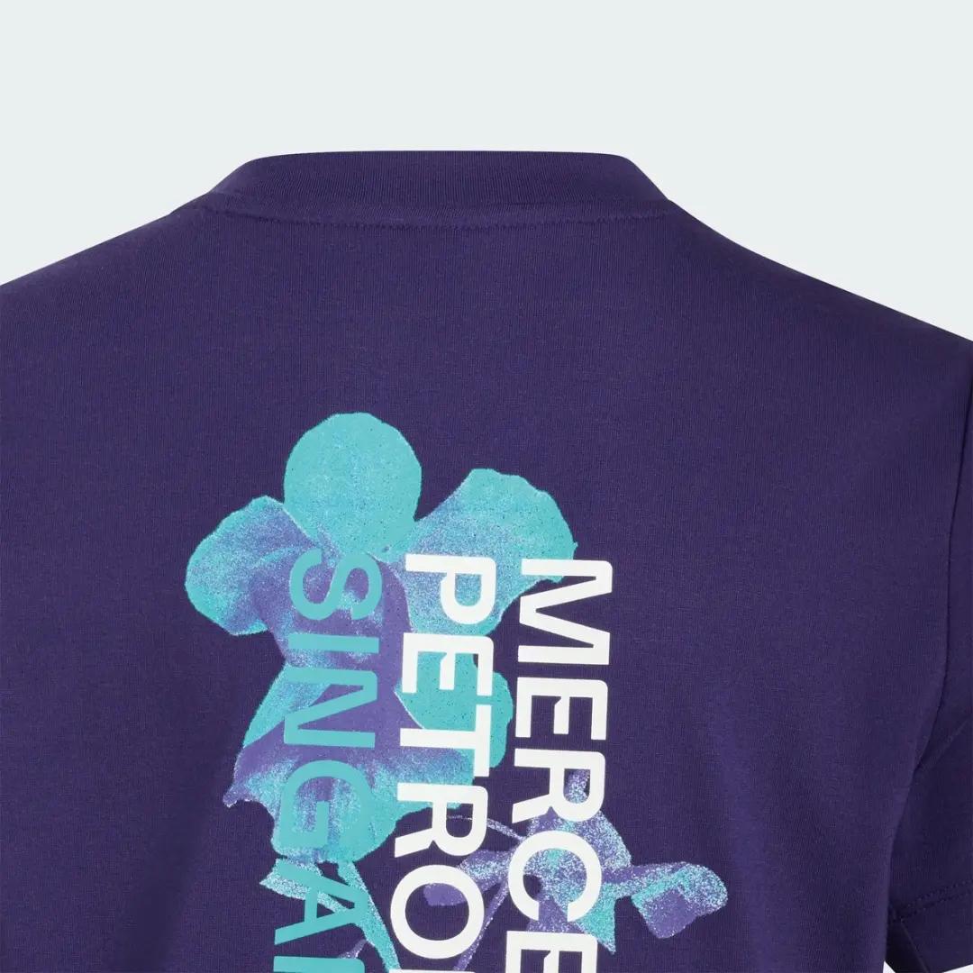 Adidas Performance Mercedes-AMG Petronas F1 Team Vanda Bloom T-shirt HZ9640 - 176 - Paars - afbeelding 3 van 6