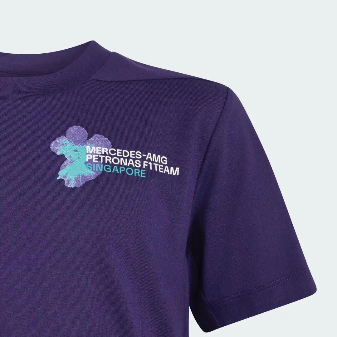 Adidas Performance Mercedes-AMG Petronas F1 Team Vanda Bloom T-shirt HZ9640 - 176 - Paars - afbeelding 4 van 6