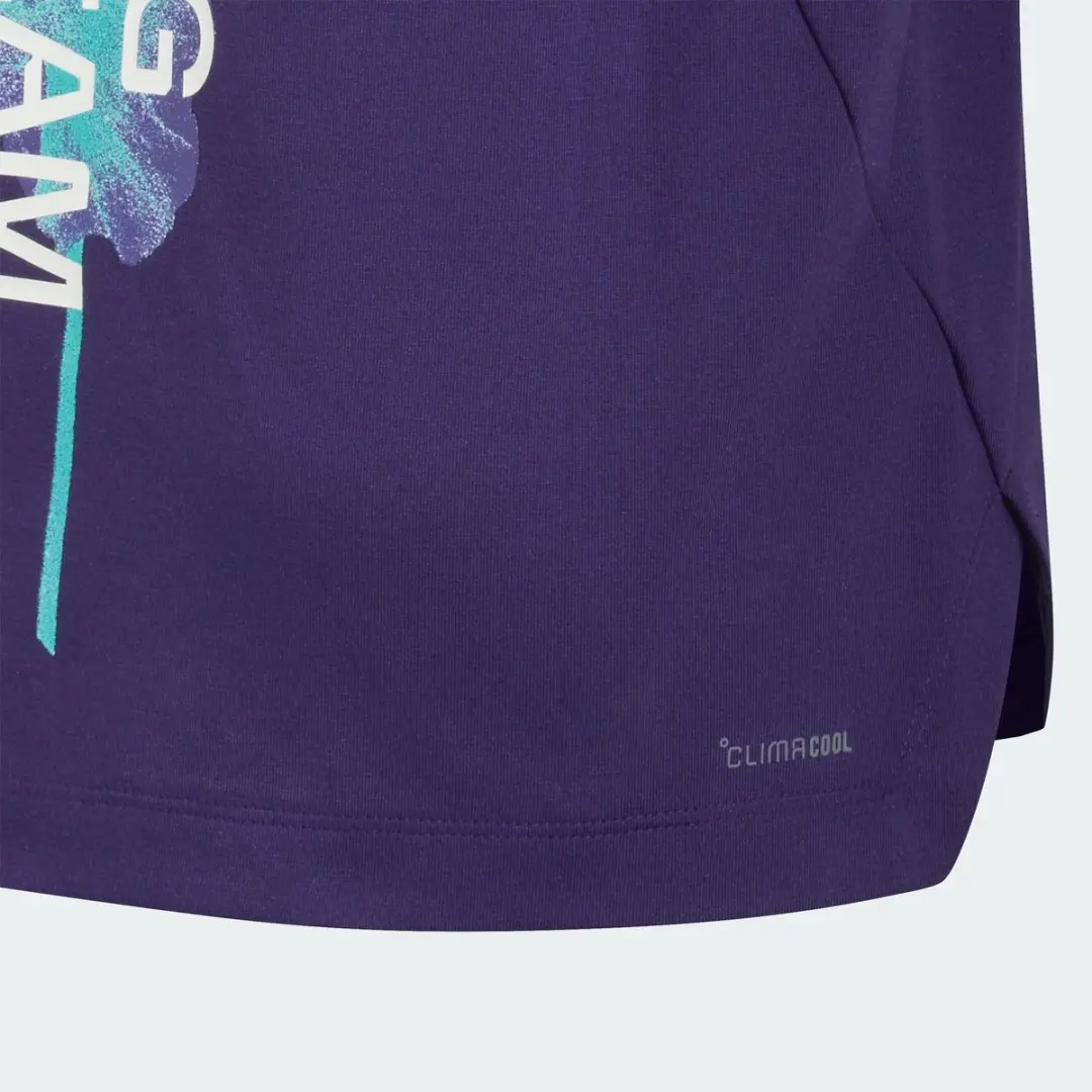 Adidas Performance Mercedes-AMG Petronas F1 Team Vanda Bloom T-shirt HZ9640 - 176 - Paars - afbeelding 2 van 6