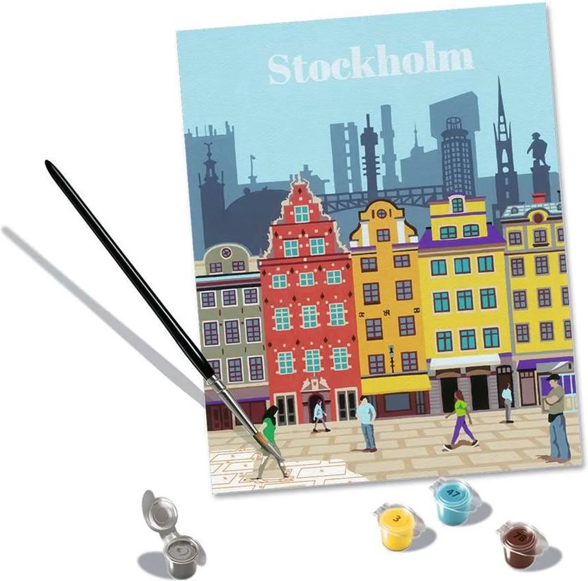 Ravensburger Colourful Stockholm Schilderen op nummer - Meerkleurig