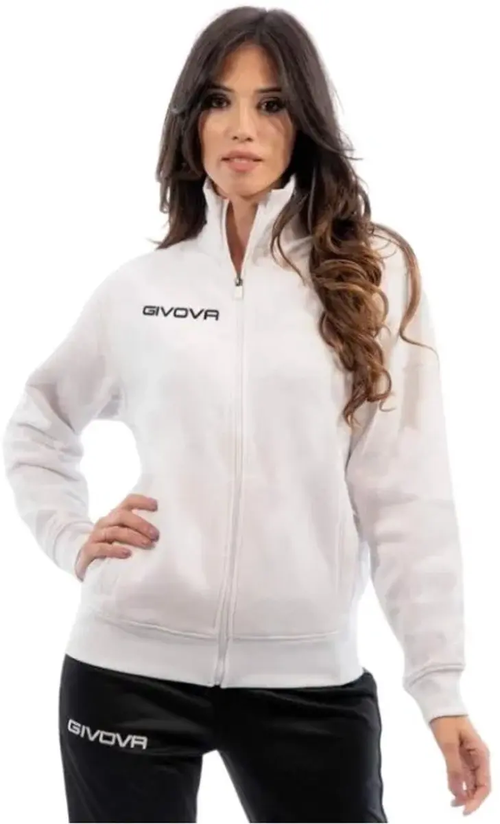 Givova Freetime Unisex Sweatshirt M - Wit - afbeelding 3 van 3