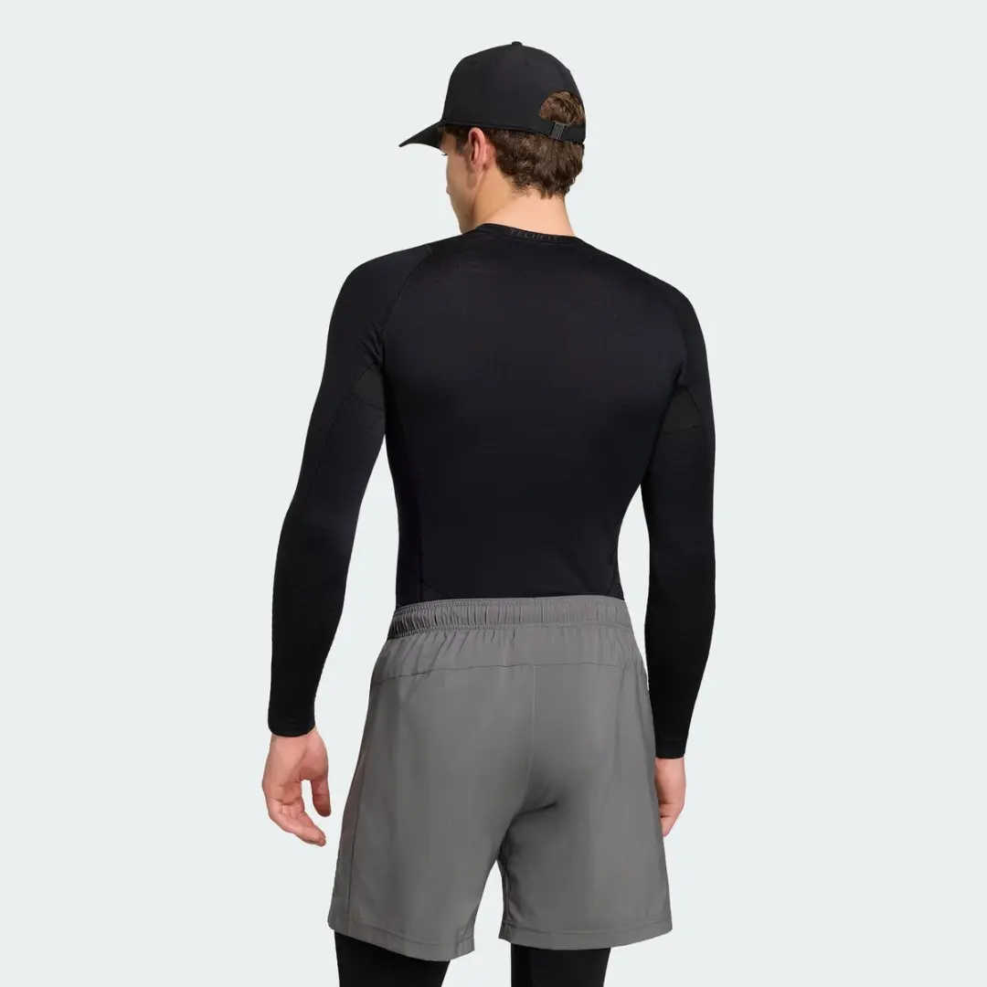Adidas Performance Techfit Climawarm Longsleeve - KV1642 - Zwart - afbeelding 2 van 6