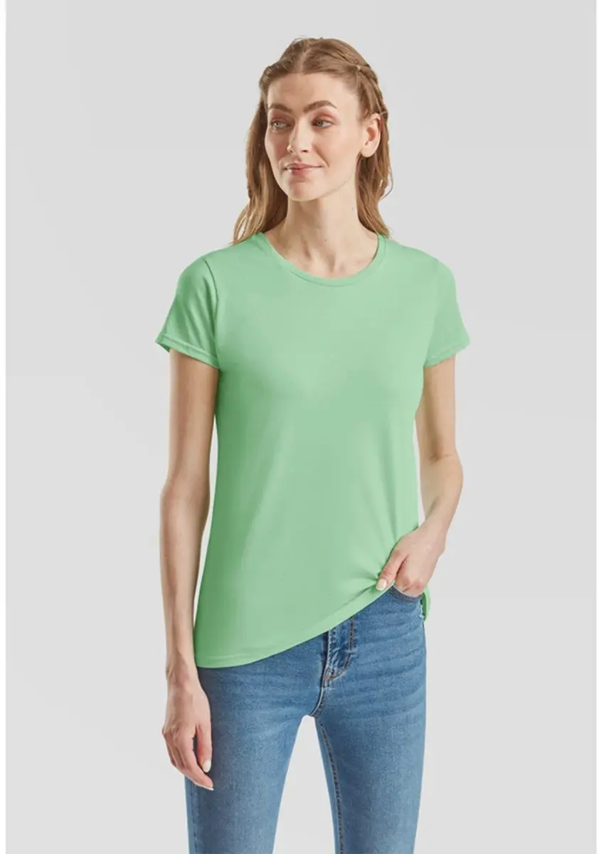 Fruit Of The Loom Iconisch 150 T Dames T-shirt Fucsia