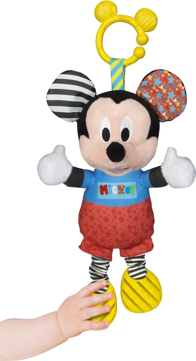 Clementoni Mickey Mouse Interactieve Knuffel - Sensorisch Speelgoed - vanaf 6 maanden