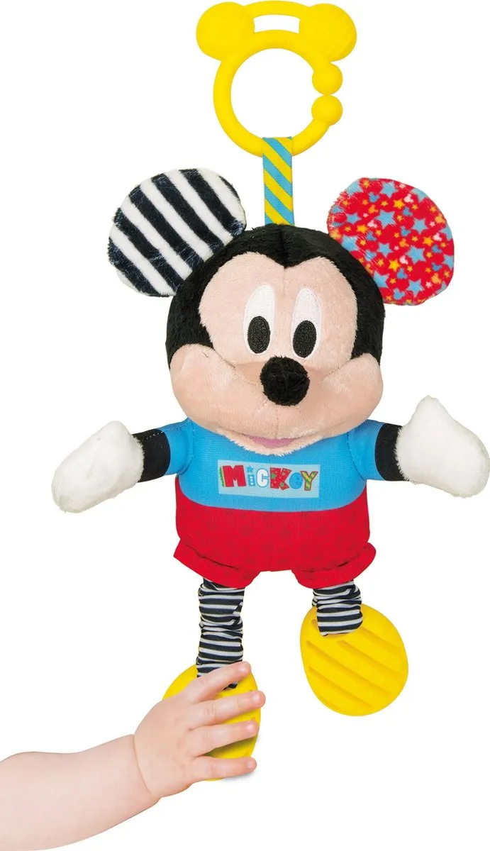 Clementoni Mickey Mouse Interactieve Knuffel - Sensorisch Speelgoed - vanaf 6 maanden