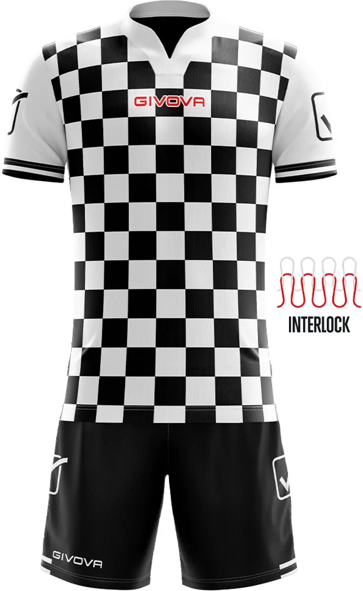 Sportset Givova Competition Zwart-wit Zwart