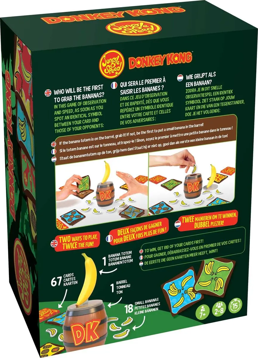 Asmodee Donkey Kong Jungle Speed - 2-6 Spelers