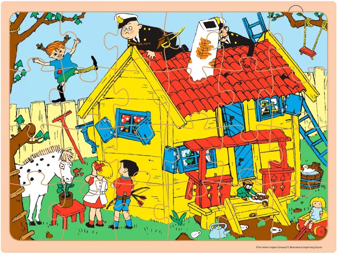 Barbo Toys Pippi Langkous Legpuzzel 24 Stuks