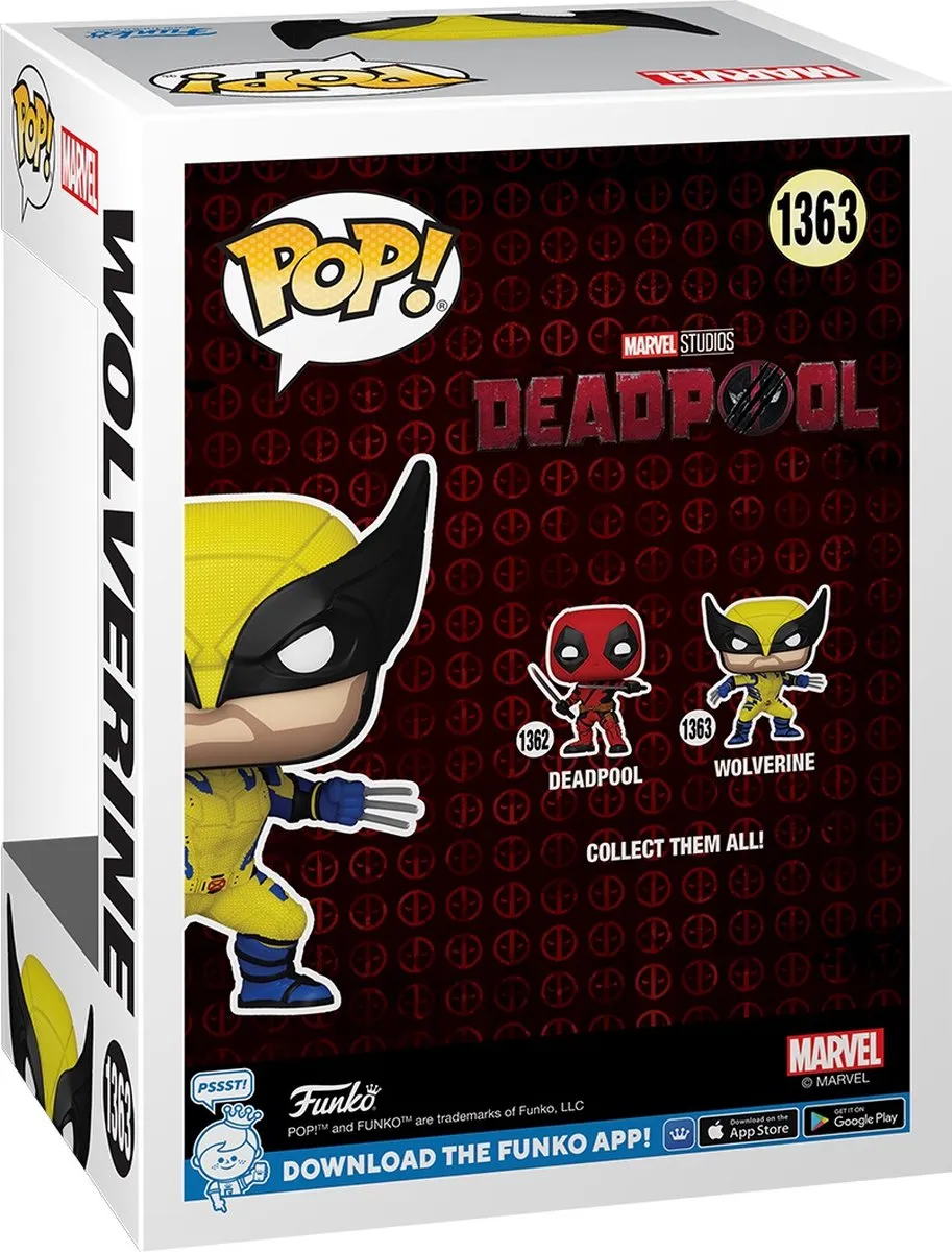 Funko Pop Marvel Deadpool 3 Wolverine #1363