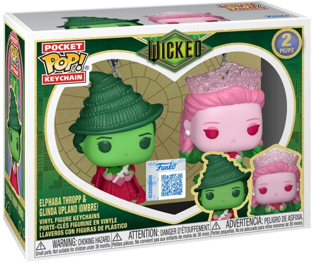 Funko Wicked POP! Keychain 2-Pack - Ombre - 4cm