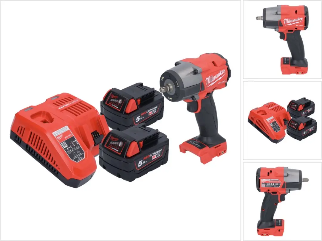 Milwaukee M18 FMTIW2F38-502 Accu-slagmoersleutel 18 V 745 Nm 3/8" borstelloos +