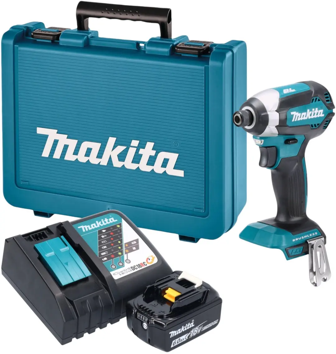 Makita DTD 153 RG1E accu-slagmoersleutel 18 V 170 Nm 1/4" borstelloos + 1x accu