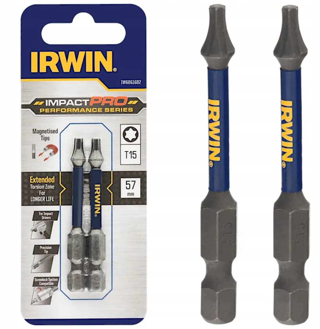 IRWIN Impact Pro Torx Bits T15 57mm