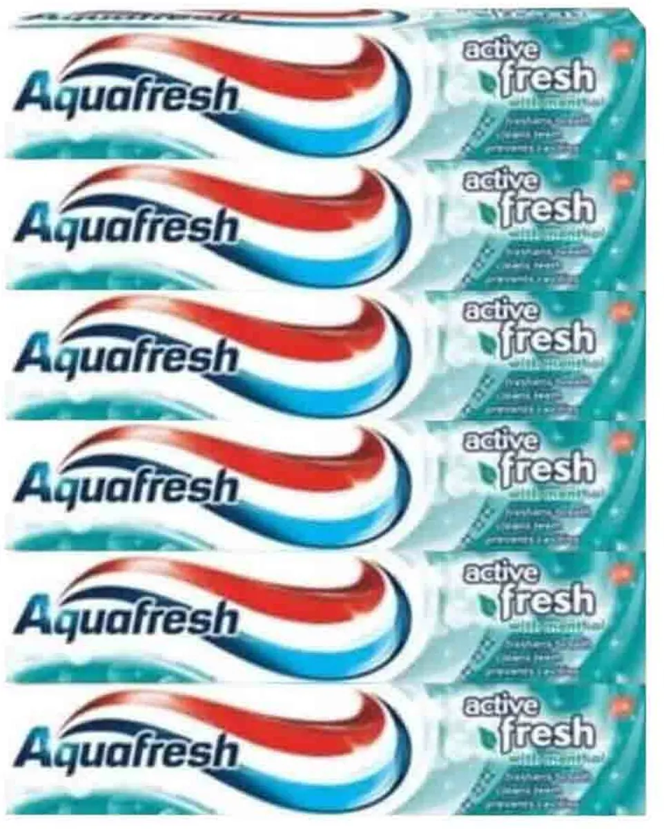 Aquafresh Active Fresh Tandpasta 6x100ml